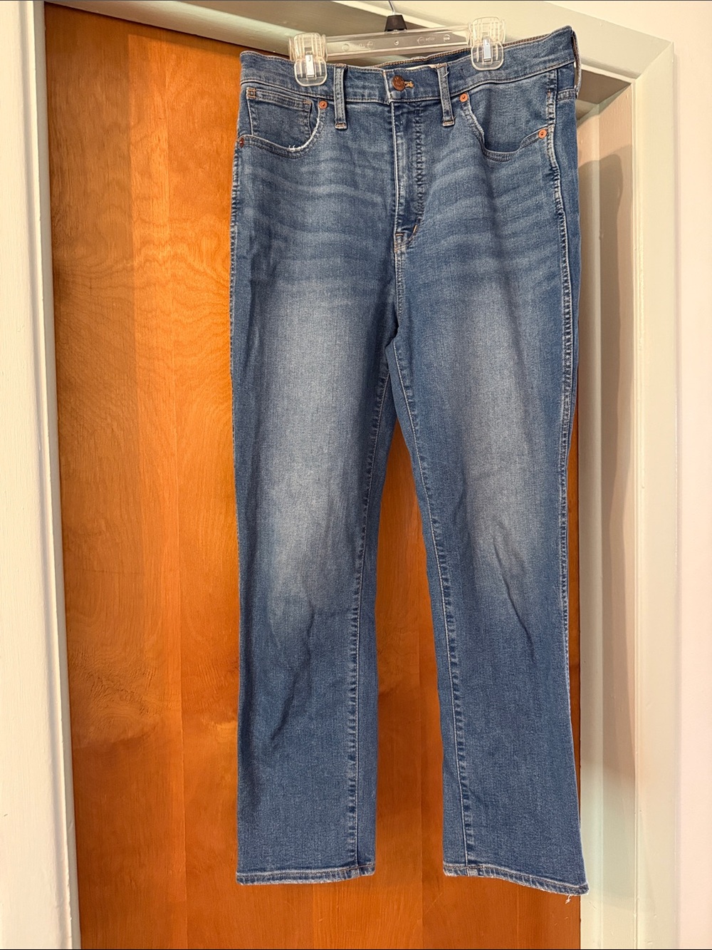 Madewell Faded Blue Stove Pipe Jeans